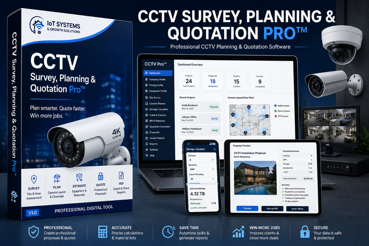 CCTV Survey, Planning & Quotation Pro