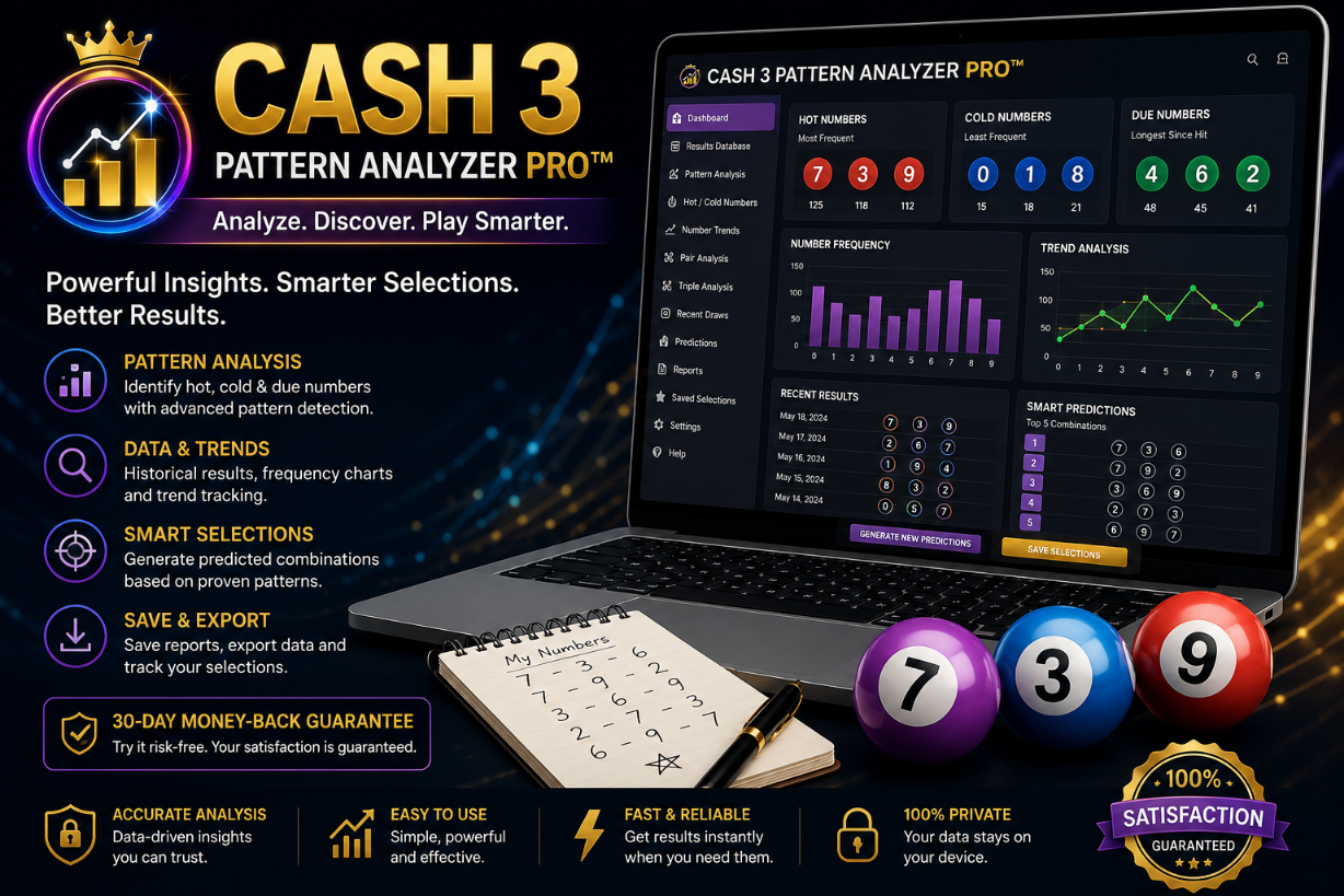 Cash 3 Pattern Analyzer Pro