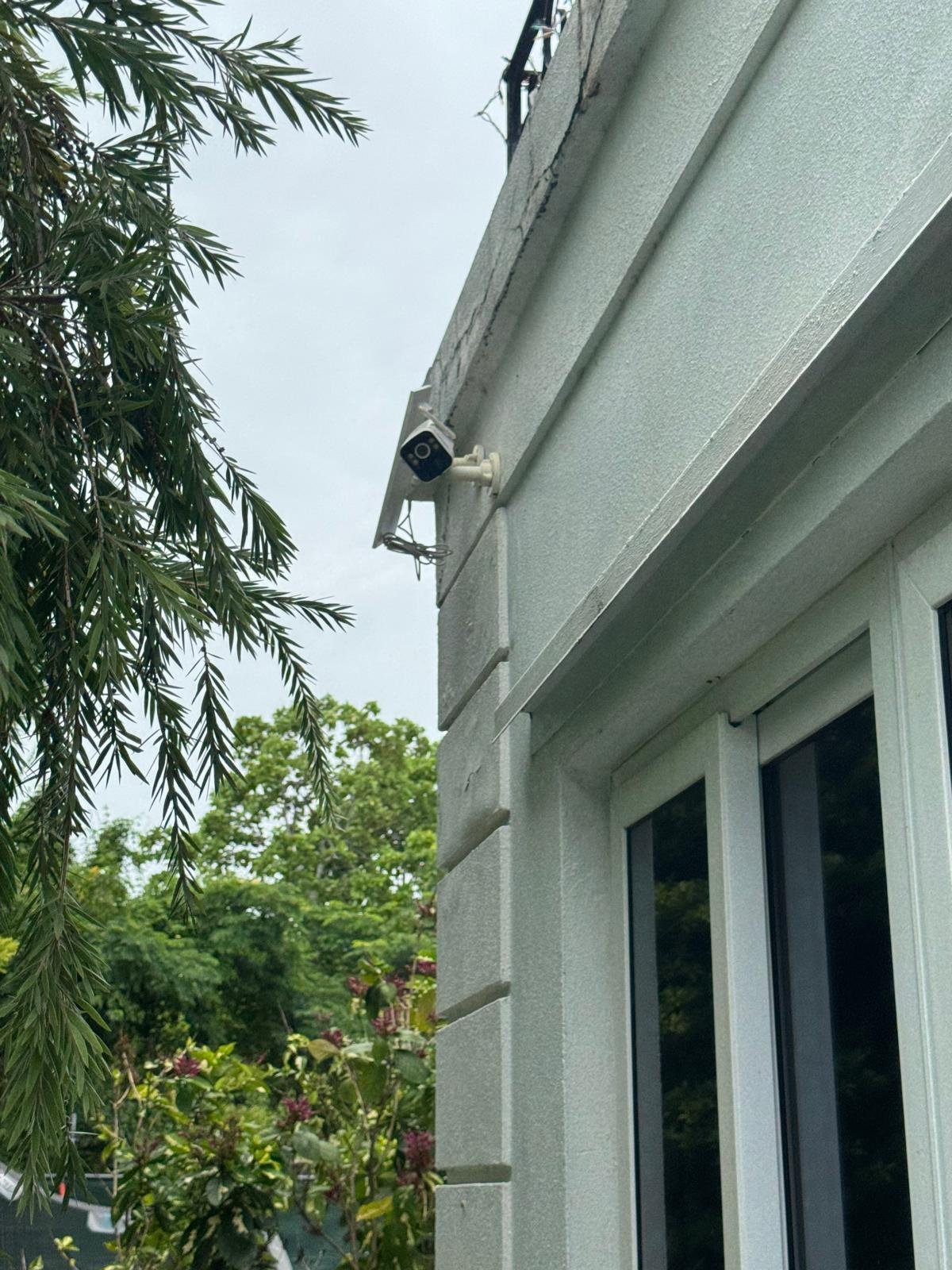 Wireless security camera installation project