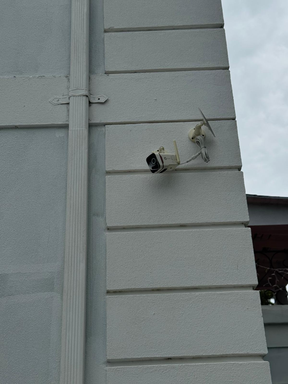 Exterior solar security camera project