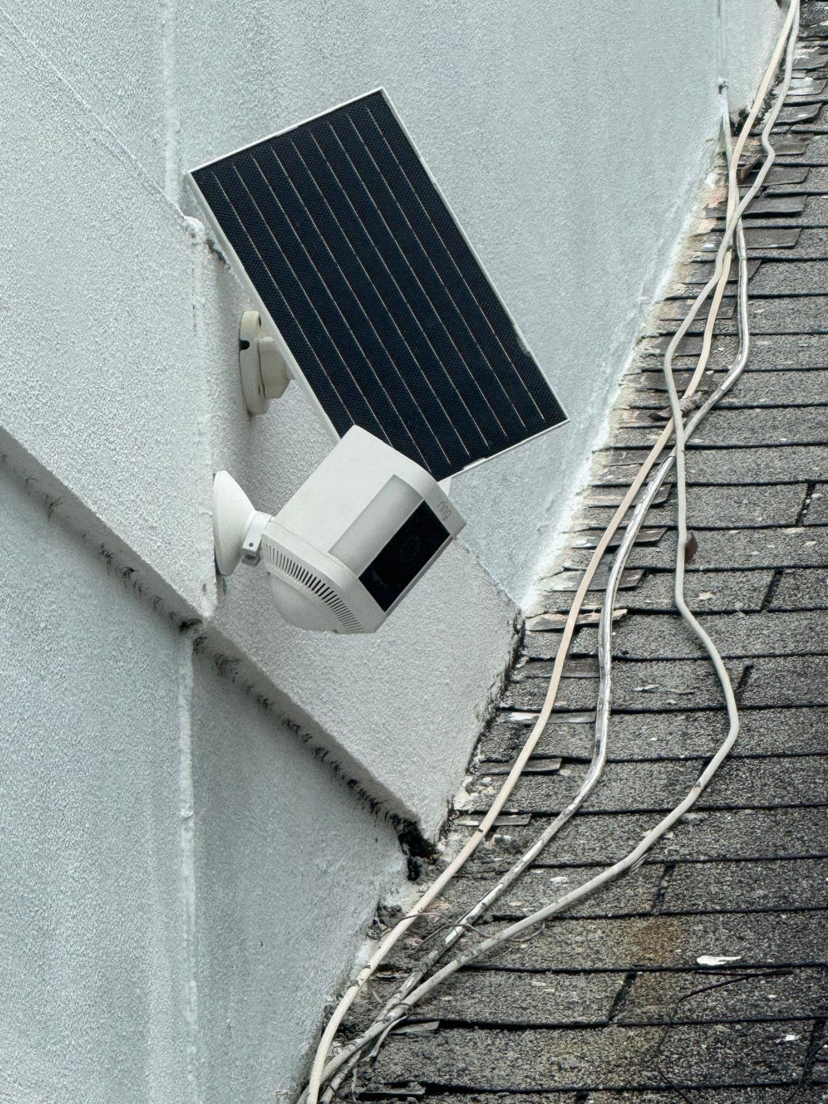 Wi-Fi solar CCTV security camera