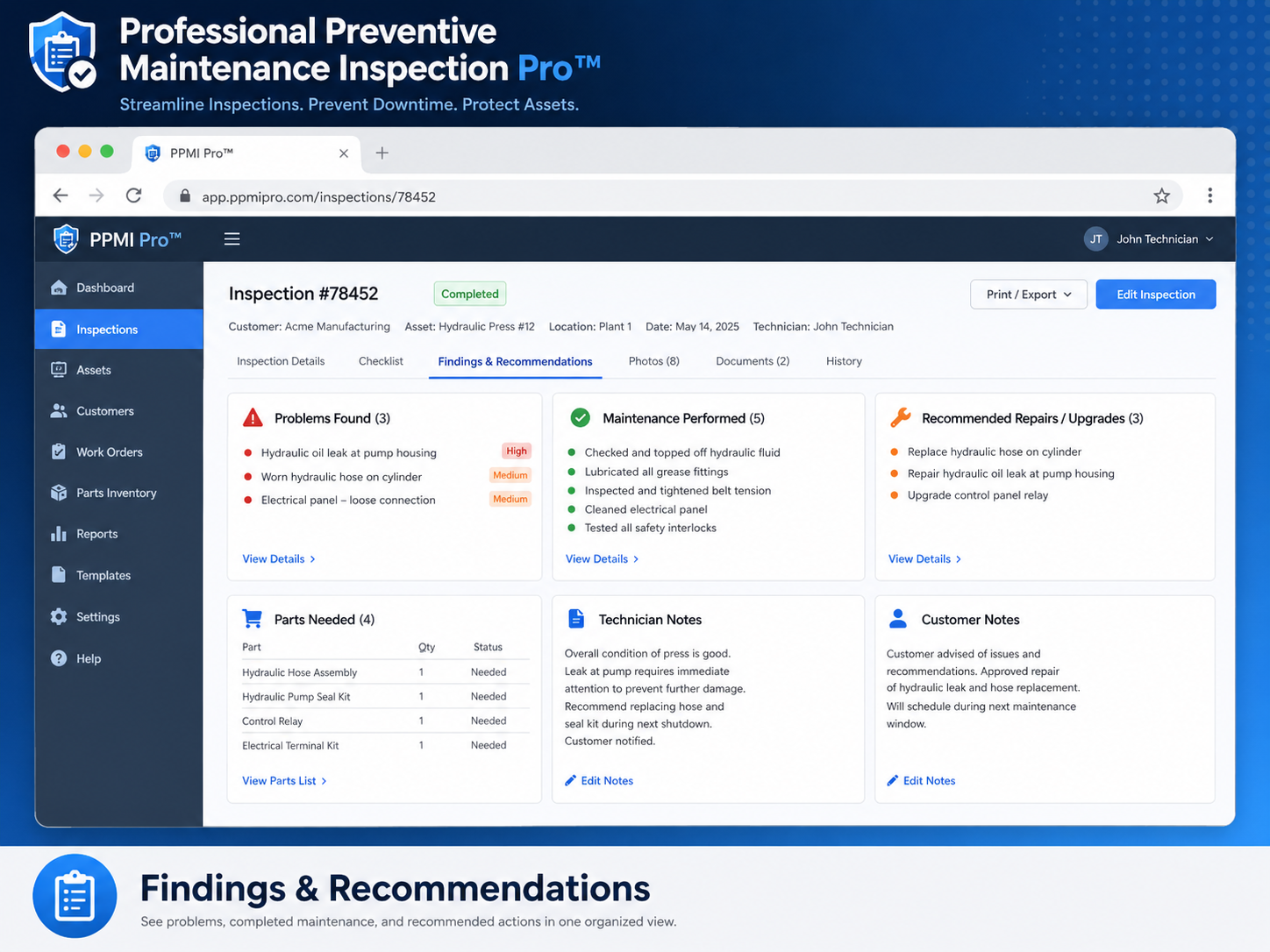 Findings and Recommendations