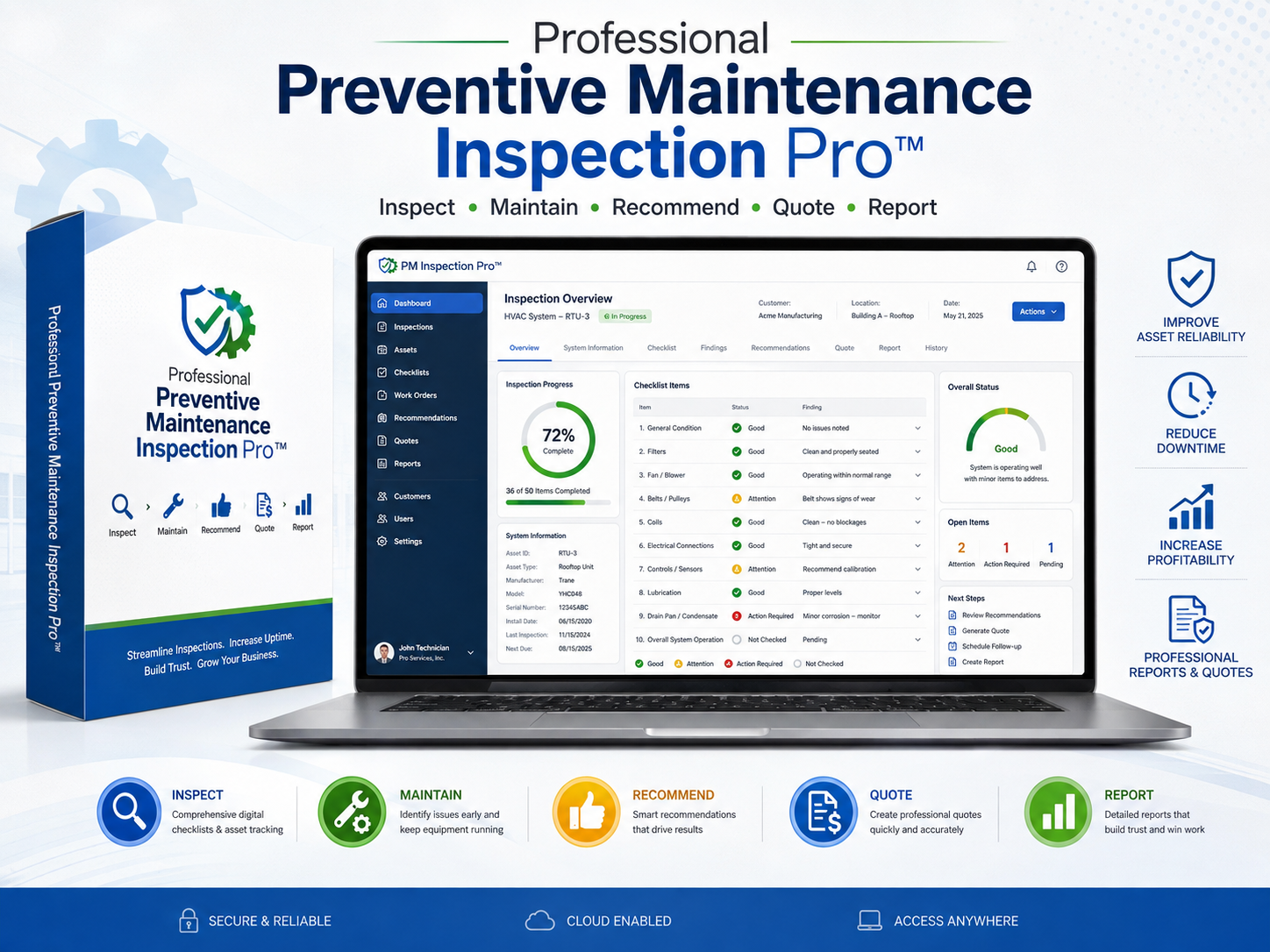 Professional Preventive Maintenance Inspection Pro